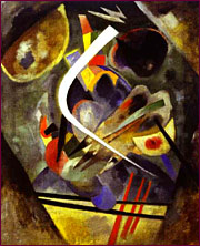 Vasily Kandinsky. White Stroke. 1920. Oil on canvas. Museum Ludwig, Germany. 