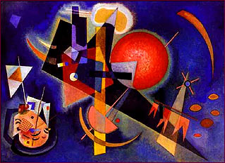 Vasily Kandinsky. In Blue. 1925. Oil on canvas. Kunstsammlung Nordrhein-Westfalen, Germany.
