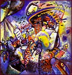 Vasily Kandinsky. Moscow I. 1916. Oil on canvas. The Tretyakov Gallery, Moscow.