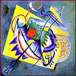 Vasily Kandinsky. Red Oval. 1920. Oil on canvas. The Solomon R. Guggebheim Museum, NY.