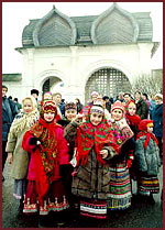 Folklore festival in Kolomenskoye (winter, 1996)