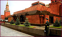 Lenin's Mausoleum on Red Square.