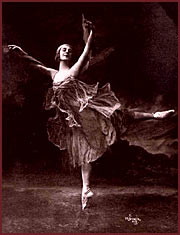 Ballerina Anna Pavlova.