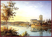 The Tsaritsyn Island and Pavilion in the Columns Park, J. Meier, 1845.