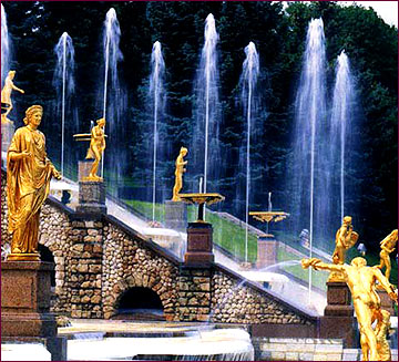 Peterhof. The Western Cascade Stairway.