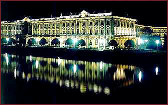 Winter Palace at night (from Dvortsovy Bridge).