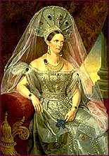 Portrait of Empress Alexandra Fedorovna, wife of Tzar Nicholas l, Franz Krueger, circa 1830, oil on canvas.