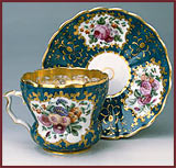 Cup and Saucer, T. Safronov Manufactory , Russia, 1840s.