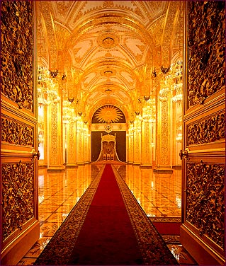 Moscow, Terem Palace, the Throne Room.