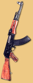 Kalashnikov machine gun.